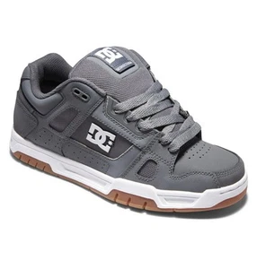 Zapatos de skate DC Stag para hombre, gris/goma, M10 - Imagen 1 de 5