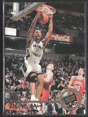 Tim Duncan 1997 Press Pass #1 Wake Forest Demon Deacons Foto 1 de 2