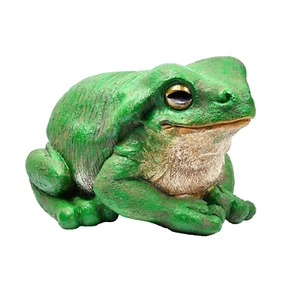 43cm Jumbo Green Rainforest Home Garden Frog Ornament Figurine Statue Sculpture - Picture 1 of 9