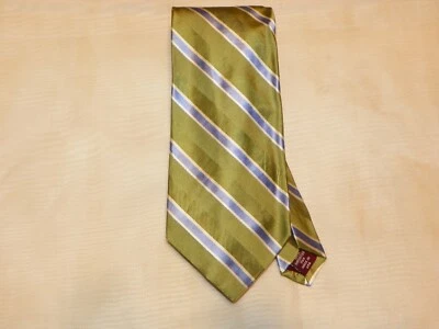 NORDSTROM [RAYAS/VERDE] Corbata Hombre 100% Seda Hecha en USA Foto 1 de 3