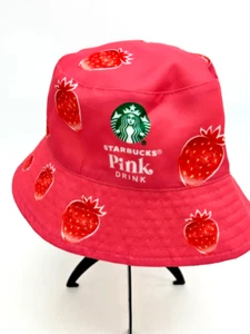 Sombrero de cubo reversible Starbucks Pink Drink & Pineapple Paradise 2023 OSFM RARO - Imagen 1 de 8