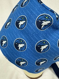 Men/Women Surgical Scrub Cap Lined Minnesota Timberwolves Very Cool 100% Cotton - Picture 1 of 3