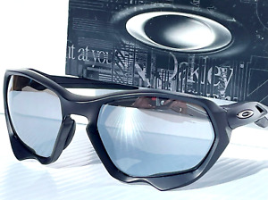 NEW Oakley PLAZMA Matte Black POLARIZED Galaxy Chrome Lens Sunglass 9019