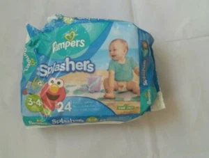 Pampers splashers disposable swim pants sz 3-4, 16-34 lb, 12 count - Picture 1 of 3