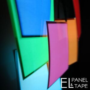 70mm x110mm EL Panel - Electroluminescent Sheet -  Glow Foil in 7 Colours £10.00