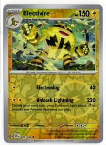Pokemon Stellar Crown Reverse Holo 047/142 Electivire - Bild 1 von 2