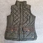 Joules Womens Gilet UK 10 Body Warmer Quilted Ladies Green Khaki