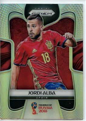 2018 Panini Prizm World Cup HOLO SILVER Parallel #203 Jordi Alba - Spain - Image 1 of 2