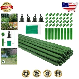 Versatile 57-Inch Plant Support Stakes - Ideal for Climbing Vines and Veggies - Picture 1 of 9