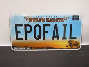 NORTH DAKOTA BISON EDIZIONE GENERALE TARGA STAMPATA BUFALO EPQFAIL - Foto 1 di 1
