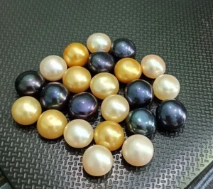 Lotto perle di neve australiane naturali 150 ct taglio tondo certificate EGL pietre preziose sfuse - Foto 1 di 6