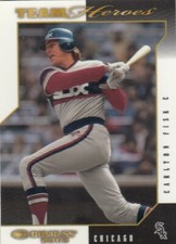 CARLTON FISK DONRUSS TEAM HEROES GLOSSY CHICAGO WHITE SOX #121 2003 03