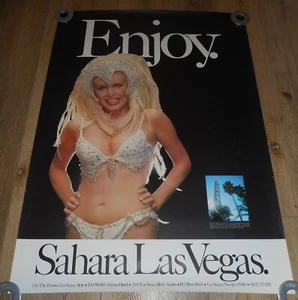 SAHARA HOTEL - PÓSTER PROMOCIONAL ORIGINAL SS ENROLLADO - LAS VEGAS - Imagen 1 de 1