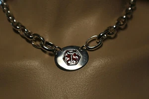 COLLAR ALERTA MÉDICA AVON PLATEADO 16-18" - Imagen 1 de 3