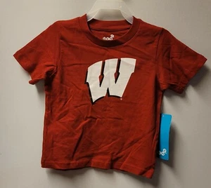 Gen 2 INFANT Wisconsin Badgers Short Sleeve 'W' Shirt NCAA - Picture 1 of 4