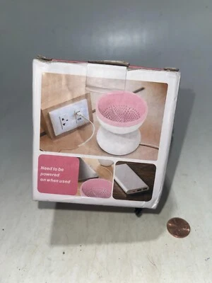 Electric Makeup Brush Cleaner Machine Alyfini Portable Automatic Black + Pink - Image 1 of 4