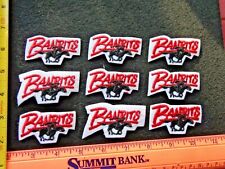 Vintage 1983  USFL Tampa Bay Bandits Patches 2 1/2 x 1 1/4 in.  9 Pc Lot Rare !!