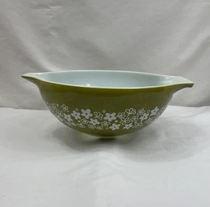 Cuenco mezclador vintage Pyrex 444 Spring Blossom verde margarita loca cenicienta 4 cuartos - Imagen 1 de 6