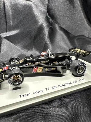 Spark 1/43 Lotus Ford 77 M. Andretti - #6 Brazilian Gp 1976 - S1779 Boxed USA - Image 1 of 4