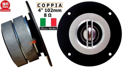 2 Pz Kores Audio KT-SW30F Titanium Tweeter da 4" 102mm a Cupola 2x100W RMS 8 Ohm - Immagine 1 di 4