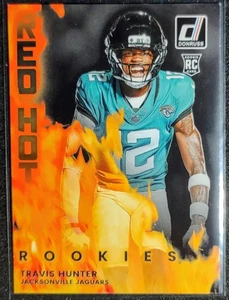 2025 Panini Donruss Football Travis Hunter Red Hot Rookies (RC) #RHR-TVH Jaguars - Picture 1 of 2