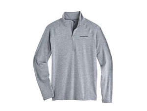 Felpa/quarto zip riscaldante ricamato JP Morgan nuova con etichette grigio Wall Street S - Foto 1 di 1