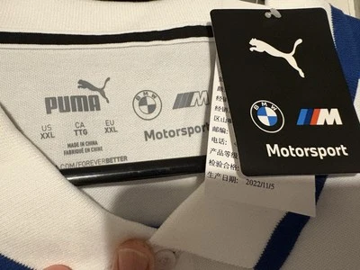 BMW Collar Men’s Polo Puma Motor Sport BMW Car Line Tee Polo Shirt  - Image 1 of 4