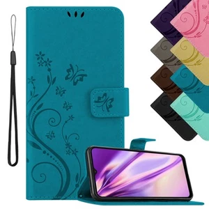 Blumen Hülle für Samsung Galaxy Handy Hülle Flower Etui Case Cover Book Tasche - Bild 1 von 54