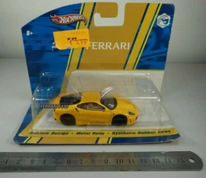 Coche deportivo amarillo Hot Wheels Ferrari F430 1:50 Chase escala media LE 2008 2009 - Imagen 1 de 5