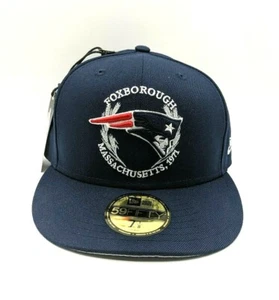 New Era New England Patriots NFL Draft City Flagge 59FIFTY blau eng anliegende Mütze 7 1/8 - Bild 1 von 9