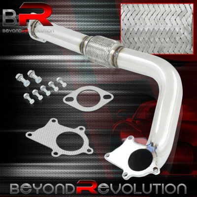 Para Acura RSX K20 2002-2006 2,5" Turbo Down Pipe T3/T4 montaje inferior Foto 1 de 3