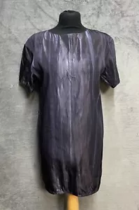 Marni Mini Shift Dress Blue Size UK 10 (Euro 38) Silk Blend Tunic Made in Italy - Picture 1 of 9