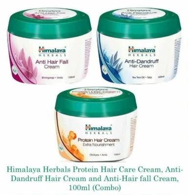 CREMA CAPILAR PROTEÍNA HIMALAYA + CREMA ANTICAÍDA + CREMA ANTICASPA 100ml Foto 1 de 3