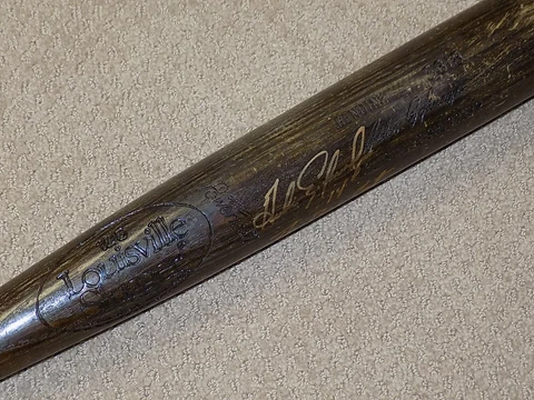 Andres Galarraga H&B Game Used Signed Rookie Bat Montreal Expos Rockies Braves Cover