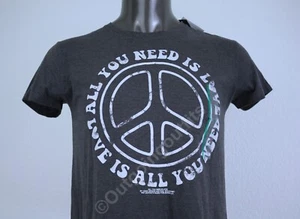 NEW Lyrics by Lennon & Mc Cartney All You Need Is Love Women's T-Shirt Size M - Picture 1 of 13