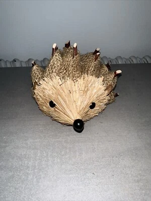 Critter Hedgehog Rustic Shabby Primitive Farmhouse Handmade Decor Foto 1 de 4