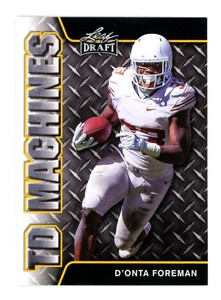D'onta Foreman 2017 Leaf Draft Touchdown Machines #TD-04 Houston Texans