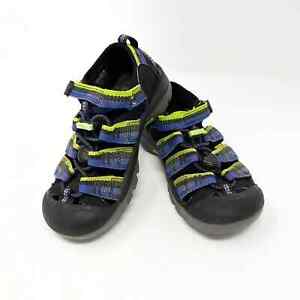 Keen Sandals Unisex Kids Sz 13 Blue Green Newport H2 Waterproof Hiking