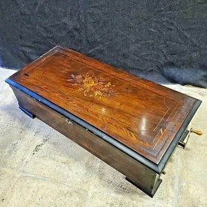 Antike 1887-90 Acht Melodien Spieluhr JUNOD Nr.1152 zum Restaurieren - Bild 1 von 12