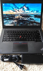 Lenovo ThinkPad T460 i7-6600 @2.6GHz 8GB 256GB SSD Win10Pro AC Adapter - Picture 1 of 3