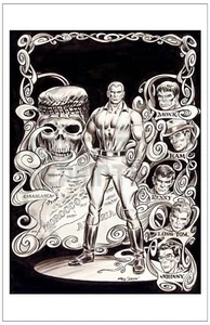 PÓSTER IMPRESO DOC SAVAGE - PÁGINA DE BIENVENIDA DE MARVEL 1976 - SEVERIN Y DEZÚÑIGA. 11 x 17 - Imagen 1 de 1
