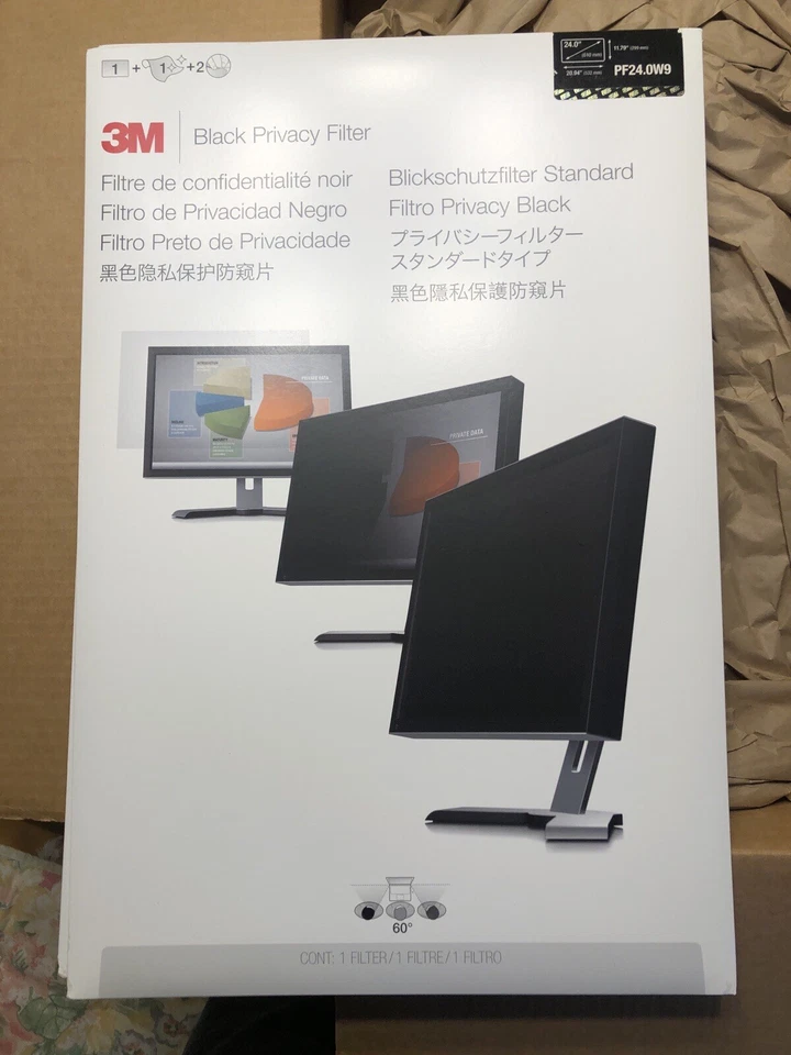 2-Pack  24”  3M Black Computer Screen Privacy Filter - Image 1 of 1