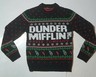 DUNDER MIFFLIN The Office Ugly Christmas Sweater Shirt Size Large Holiday Knit