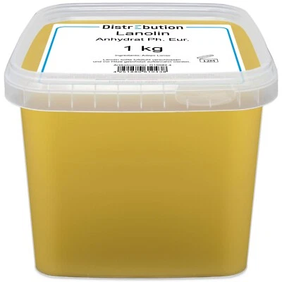 Lanolin 1kg Natural Skin Care Low Odour Pesticide Free Wool Wax Anhydrate - Image 1 of 4