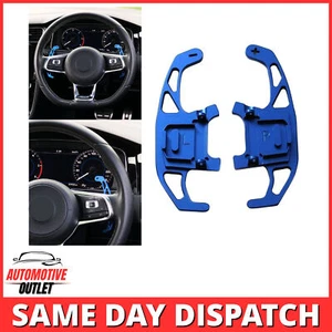1 PAIR PADDLE SHIFT EXTENSIONS SHIFTERS BLUE FOR VW GOLF 7 MK7 7.5 VII GTI GTD R - Picture 1 of 8