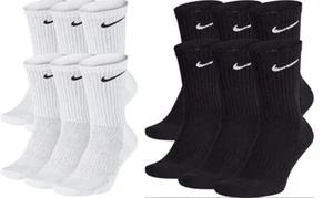 New With Tags Nike Lightweight Socks 3 OR 6 Pack Men Women- Ankle and Crew Socks - Picture 1 of 18