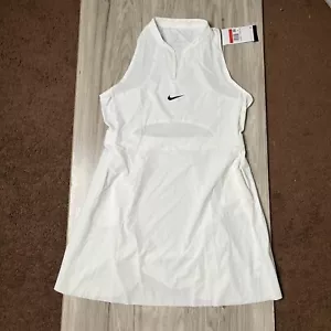 Nike Court Dri-FIT Advantage weißes Tenniskleid Größe Large DX1427-100 - Bild 1 von 12