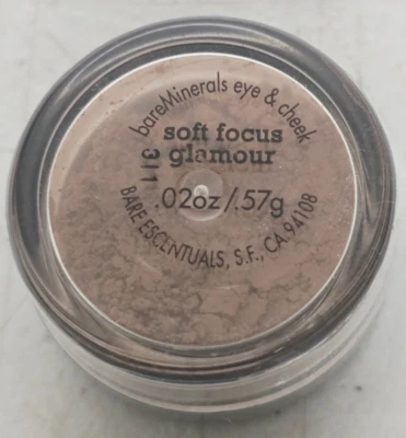 BareMinerals Soft Focus Glamour Eye Cheek Powder .02oz Rare 2000s Makeup New - Image 1 of 3