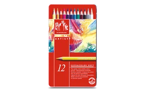 Caran d'Ache Supracolor Soft Aquarelle 12 Assorted Colours Pencil Professional - Picture 1 of 3