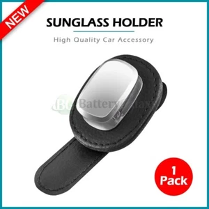 High Quality Leather Sunglasses Holder for Car Sun Visor Eyeglass Hanger Clip - Picture 1 of 6